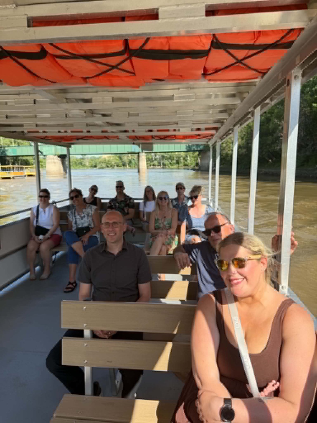 MGMAC members on a Winnipeg river tour